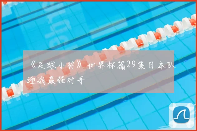 《足球小将》世界杯篇29集日本队迎战最强对手
